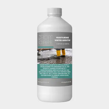 Proffcare Frostvæske - Vinter Additiv - 1 L - Frostsikring af Beton & Cement