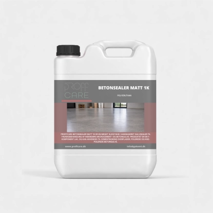 Proffcare Betonsealer Matt 1K - Polyeruthan - 5 L - Bygge Anlæg