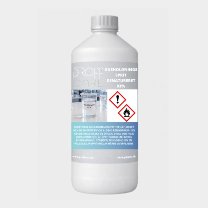 Proffcare Husholdningssprit Denatureret 93% - 1 L - Alkoholer