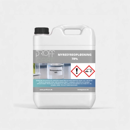 Proffcare Myresyreopløsning 78% - 23 KG - Industrikemikalier