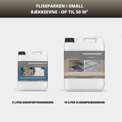 Proffcare Small Flisepakke - 50 M2 - Flisepakke