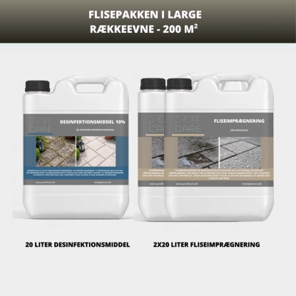 Proffcare Large Flisepakke - 200 M2 - Flisepakke