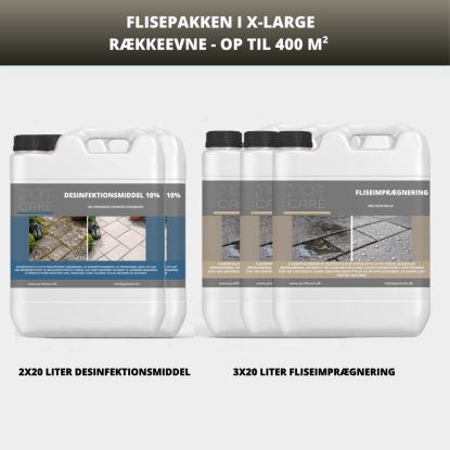Proffcare X-Large Flisepakke - 400 M2 - Flisepakke