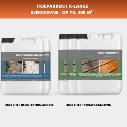 Proffcare X-Large Træpakke - 400 M2 - Træimprægnering