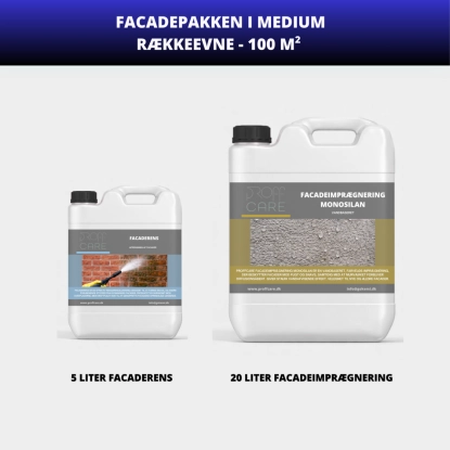 Proffcare Medium Facadepakke - 100 M2 - Facadepakke